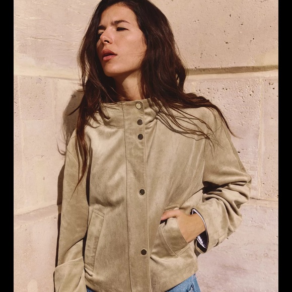 FAUX SUEDE JACKET - Picture 2 of 10